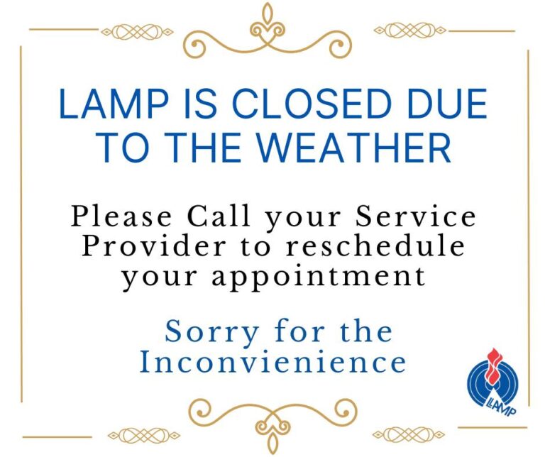 All LAMP Locations Closed Today January 15, 2026
